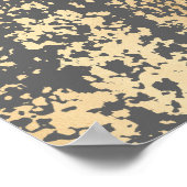 Poster brique élégante fausse or et bracelet gris (Coin)