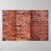 Poster brique murale Brown (Devant)