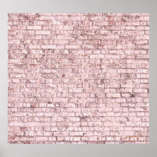 Poster Brique rose rétro : Saturée Abstraite (Devant)