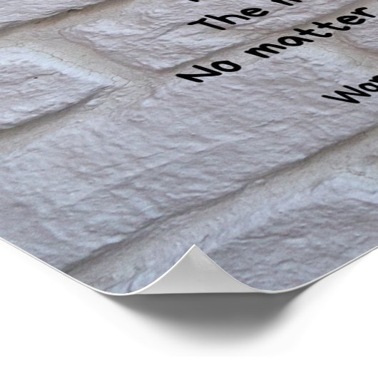 Poster Briques (Coin)