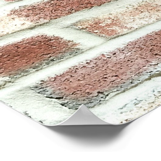 Poster Briques rouges gris Mur Arrière - plan Texture de  (Coin)