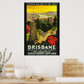 Poster Brisbane Australie Tourisme (Cuisine)