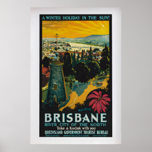Poster Brisbane, River City of the North par Percy Trompf