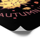 Poster Brise automnale Feuilles d'automne Feuille d'érabl (Coin)