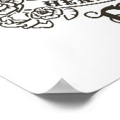 Poster Brise-coeur PEBBLES™ B&W (Coin)