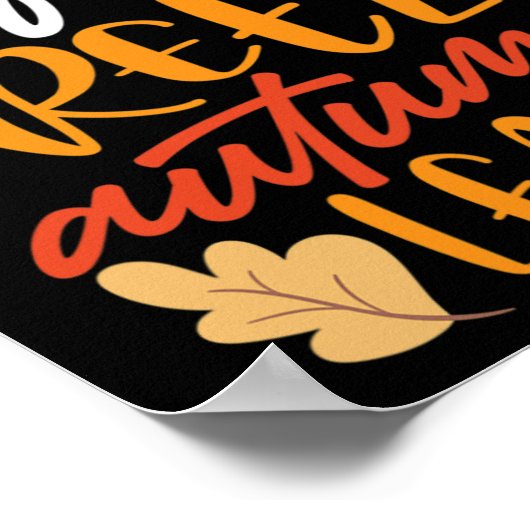 Poster Brise D'Automne Et Feuilles D'Automne (Coin)