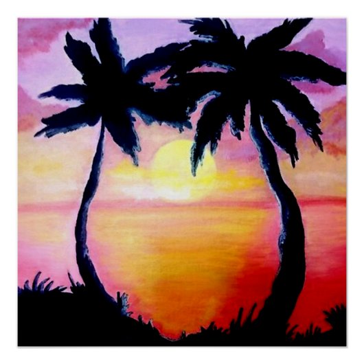 Poster Brise de l'île tropicale (Devant)