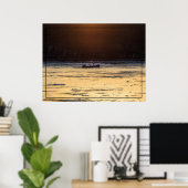 Poster Brise-glace au coucher du soleil (Bureau à domicile)