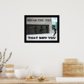 POSTER BRISER LES CRAVATES QUI VOUS LIENT (Cuisine)