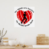 Poster Briser les obstacles coureur (Cuisine)