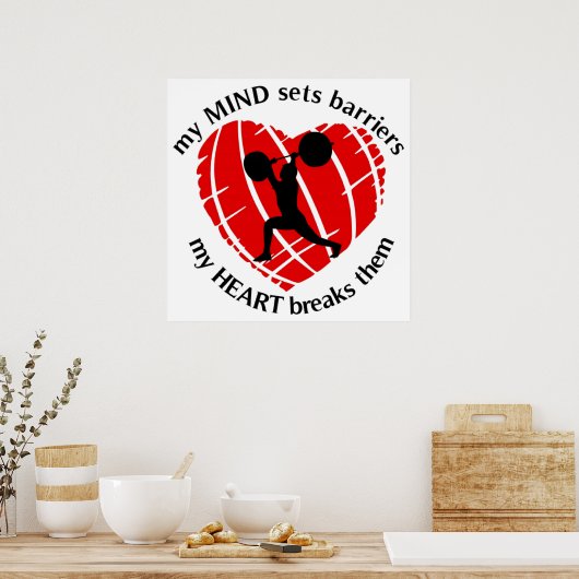 Poster Briser les obstacles Poids (Cuisine)