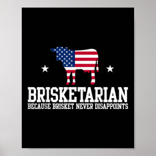 Poster Brisketarian parce que Brisket ne déçoit jamais Br