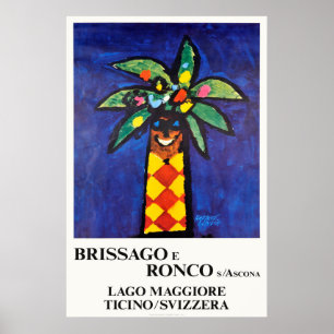 Poster Brissago e Ronco s Ascona, Suisse, Voyage