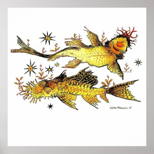 Poster Bristlenose Pleco (Devant)