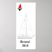 Poster Bristol 38,8 Sloop (Devant)