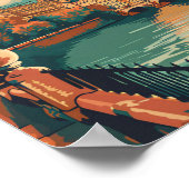 Poster Bristol Angleterre Vintage Retro Illustration Voya (Coin)