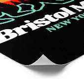 Poster Bristol Mountain New York Ski Snowboard Ours (Coin)