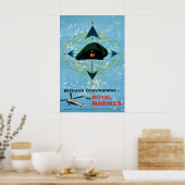 Poster Britain's Commandos The Royal Marines Propaganda (Cuisine)
