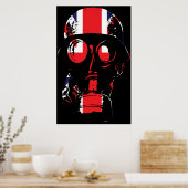 Poster britannique sur le masque à gaz (Cuisine)