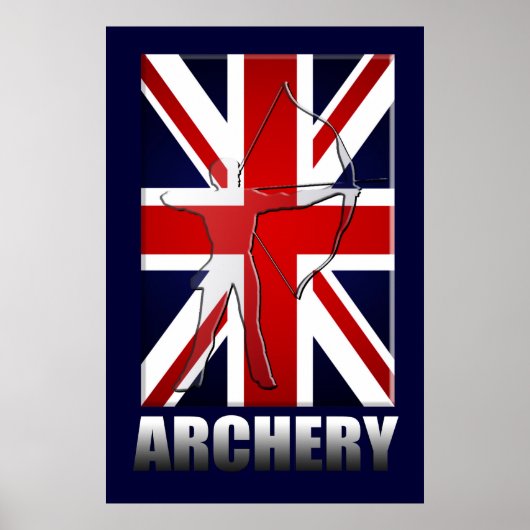 Poster Britanniques fans de tir à l'arc et Archers Toxoph (Devant)
