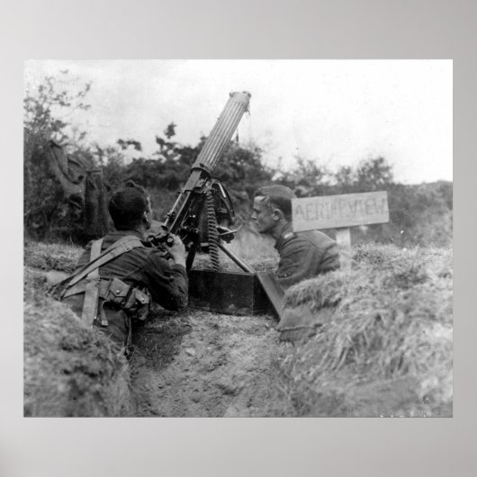 Poster British AA Gun (Devant)