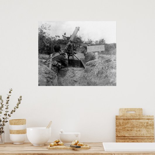 Poster British AA Gun (Cuisine)