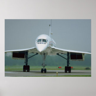 Poster British Airways Concorde, en taxi