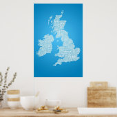 Poster British Isles est le mot (Cuisine)