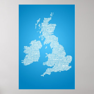 Poster British Isles est le mot