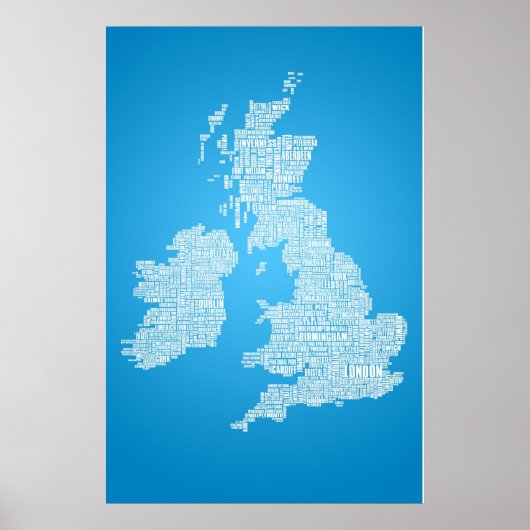Poster British Isles est le mot (Devant)