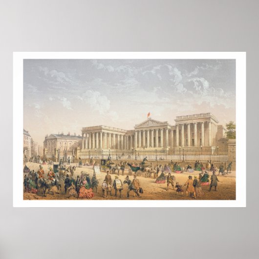 Poster British Museum, vers 1862 (litho couleur) (Devant)