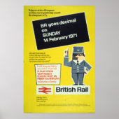 Poster British Rail est décimale (Devant)