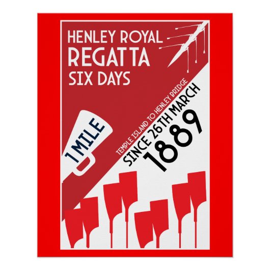 Poster British River Thames Regatta (Devant)