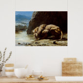 Poster Briton Riviere : The King Drinks, 1881, Lion (Cuisine)