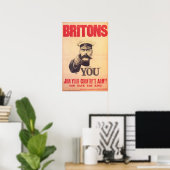 Poster BRITONS ! Lord Kitchener VOUS Veut ! Rejoindre L'A (Bureau à domicile)