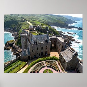 Poster Brittany, scenic panoramic view