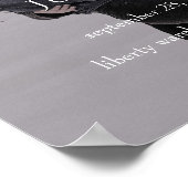 Poster Brittany Script Photo Bienvenue À Notre Signe Mari (Coin)