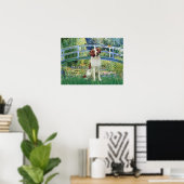 Poster Brittany Spaniel 3 - Pont du bassin aux nymphéas (Bureau à domicile)