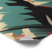 Poster Brittany Spaniel Astronaut Poster, Brittany Retro (Coin)