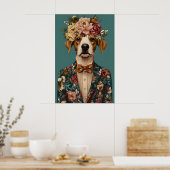 Poster Brittany Spaniel In Suit Poster, Brittany (Cuisine)