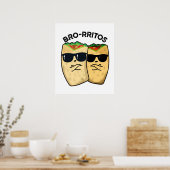 Poster Bro-rritos Blague de burrito drôle (Cuisine)