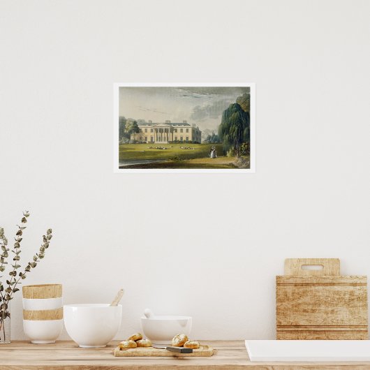 Poster Broadlands, du "Repository of Arts" d'Ackermann, (Cuisine)