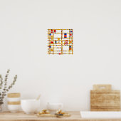 Poster Broadway Boogie Woogie | Piet Mondrian | (Cuisine)