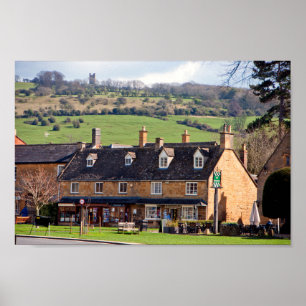 Poster Broadway Cotswolds Worcestershire Angleterre