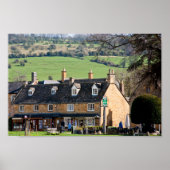 Poster Broadway Cotswolds Worcestershire Angleterre (Devant)