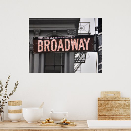 Poster broadway glitter (Cuisine)