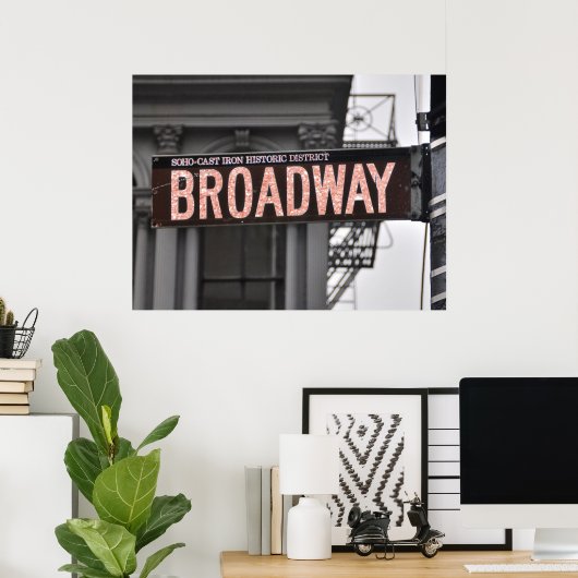 Poster broadway glitter (Bureau à domicile)
