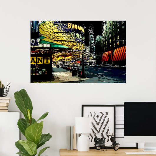 Poster Broadway - Imprimer (Bureau à domicile)