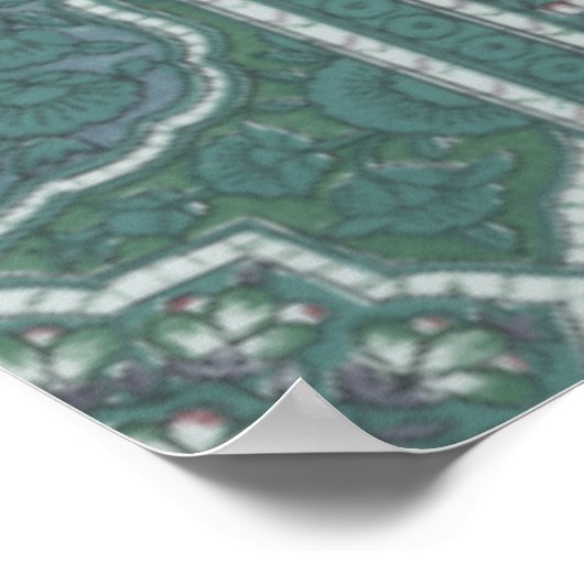 Poster Brocade à papillon décoratif par Vision Studio (Coin)