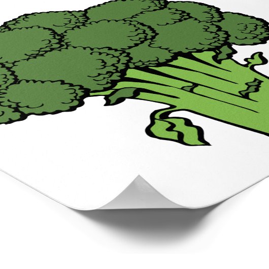 Poster Broccoli vert (Coin)